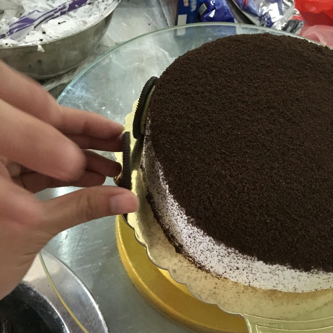 藍莓奧利奧蛋糕的做法 步骤10