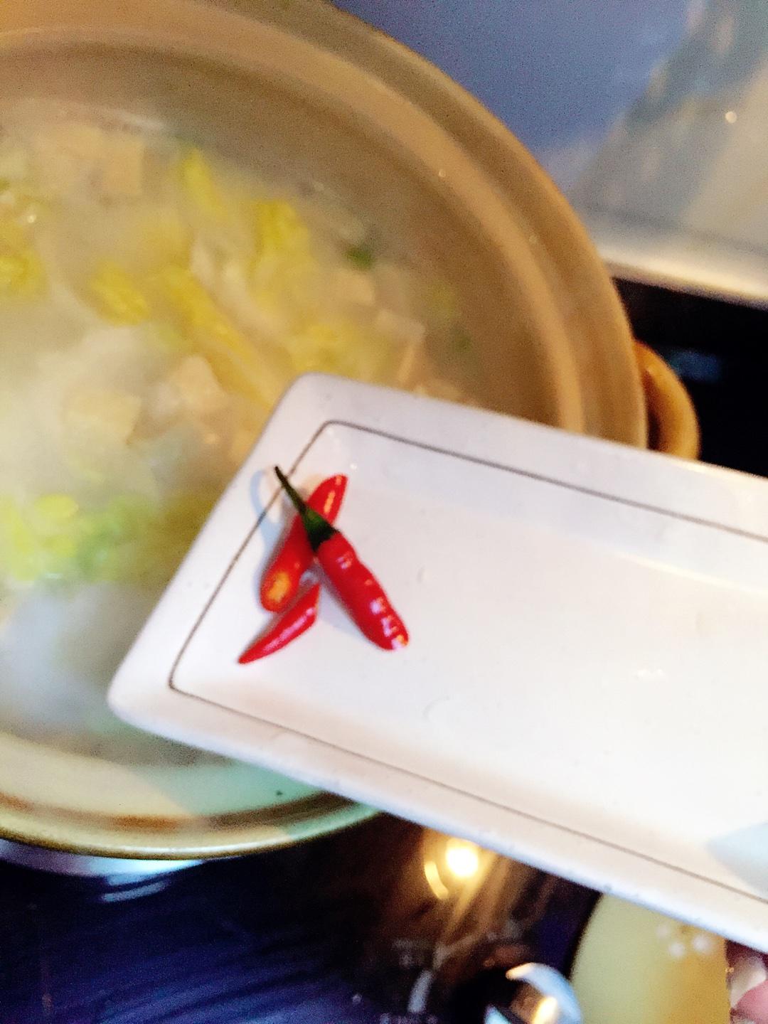 白菜凍豆腐湯 清淡版的做法 步骤10