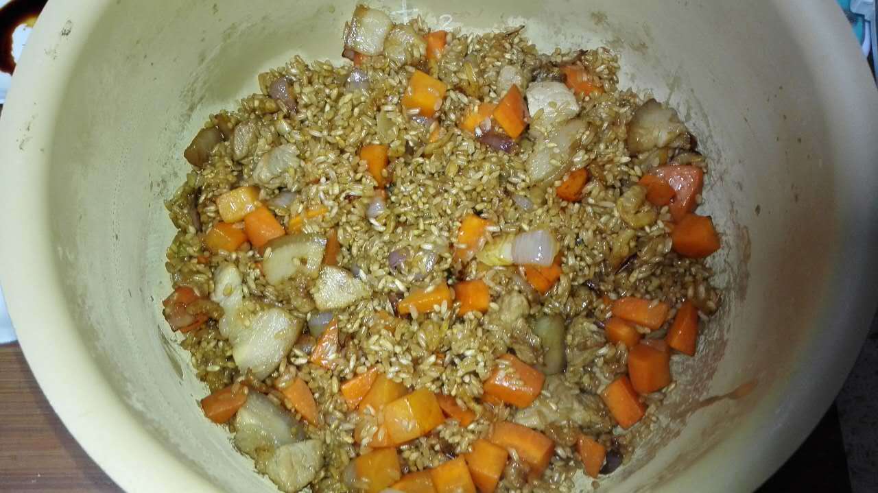 蘿蔔燜飯的做法 步骤7