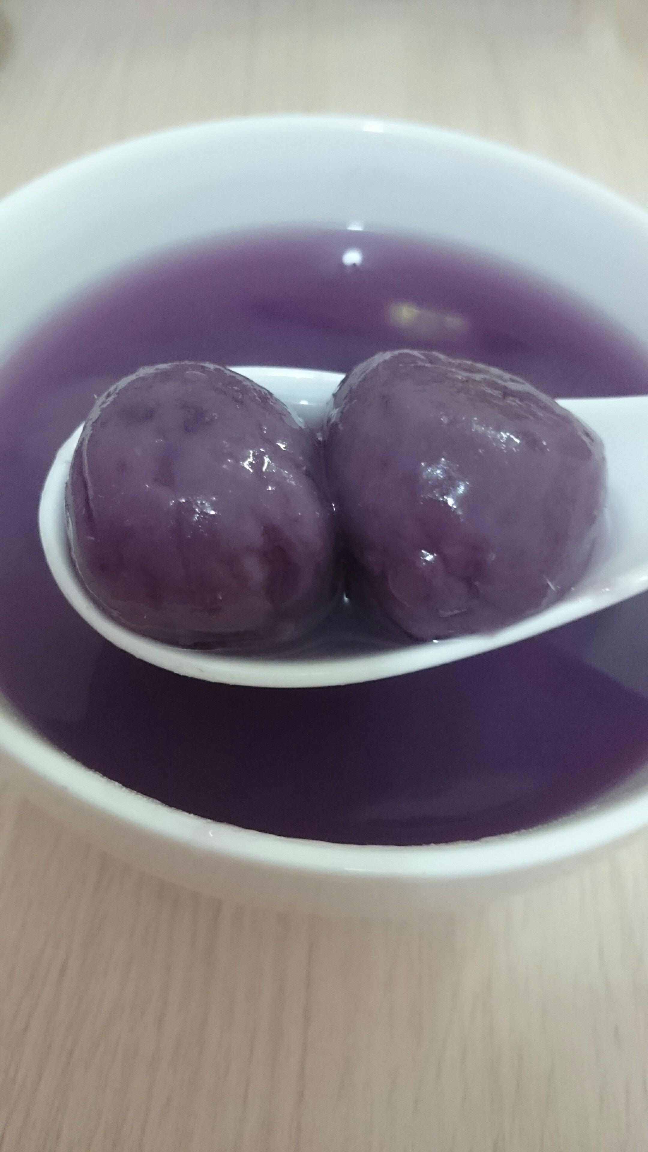 紫薯湯圓的做法 步骤2