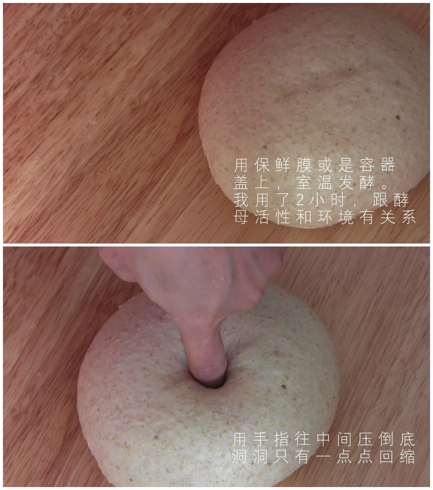 【麪包食驗】天然酵母小麥胚芽土司-附揉麪技巧 Sourdough Wheat Germ Sandwich bread的做法 步骤5