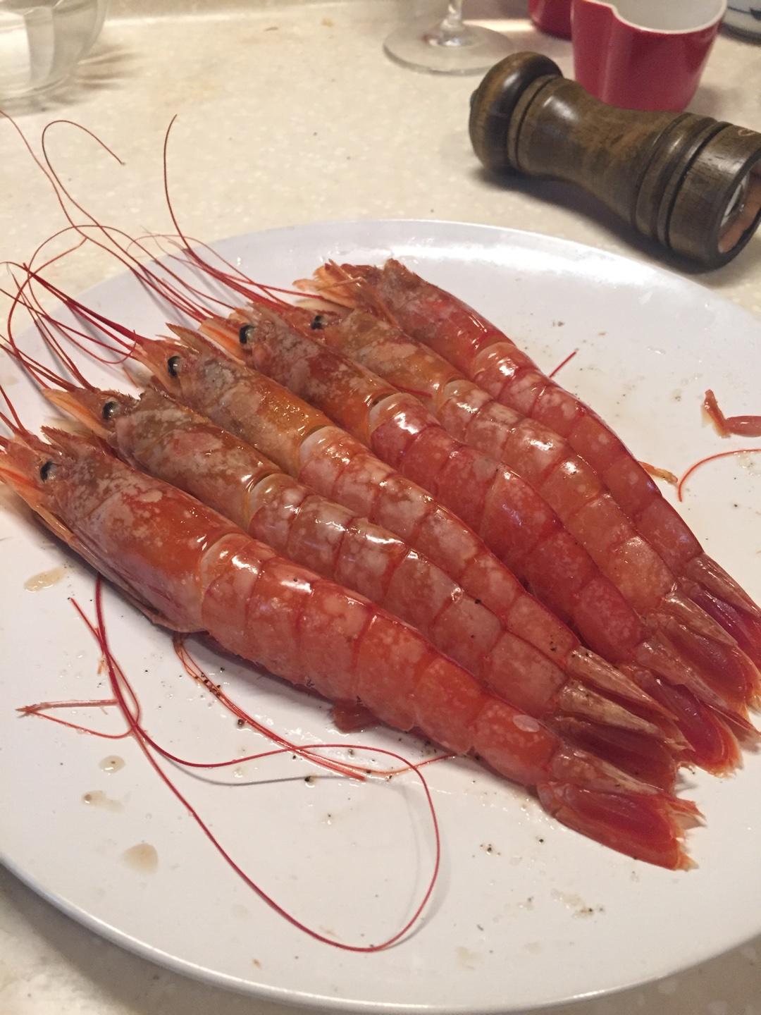 海鹽烤西班牙大紅蝦的做法 步骤1