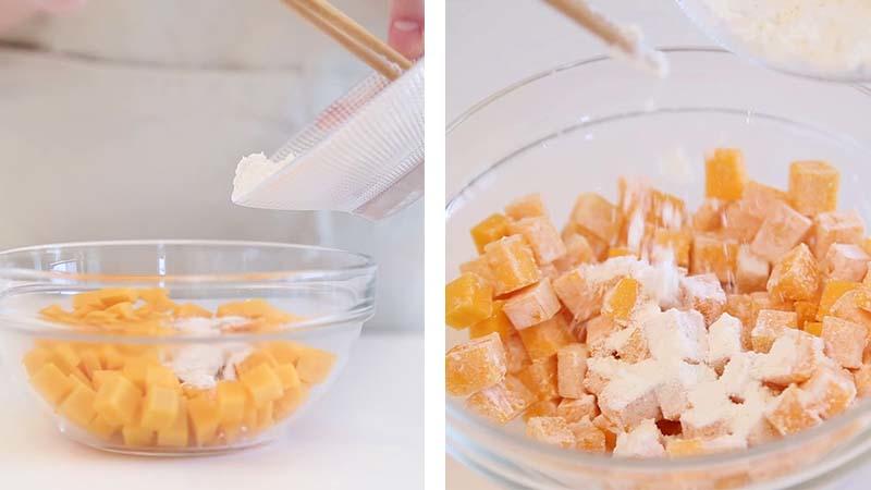 寶寶輔食微課堂 粗糧奶黃饅頭的做法 步骤6
