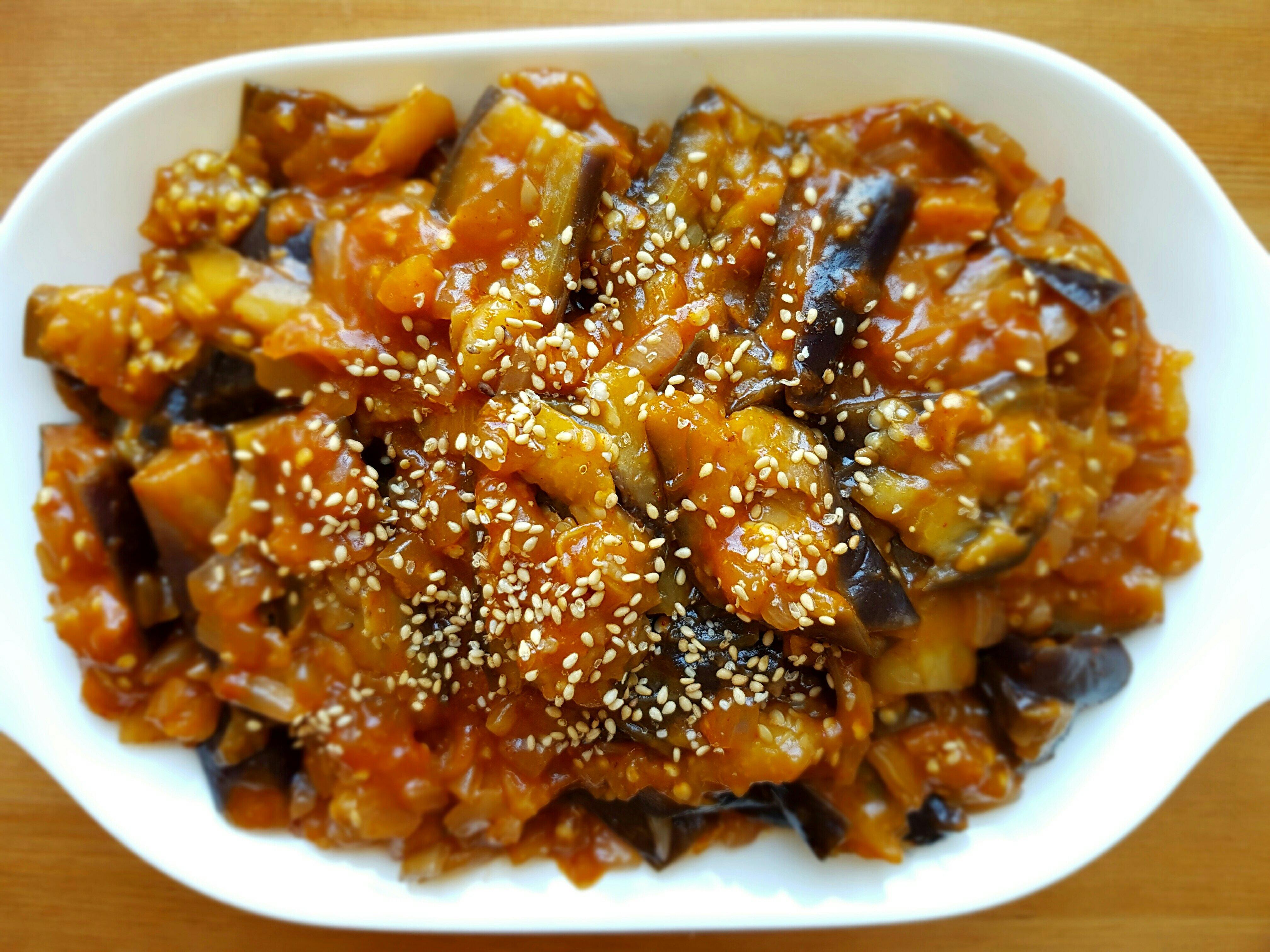 韓式醬悶茄子的做法 步骤11