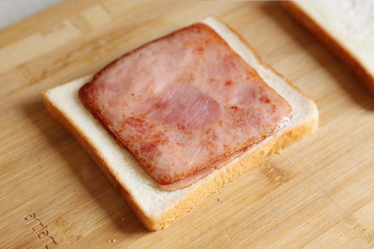 起司火腿三明治——空氣翻炸鍋版的做法 步骤4
