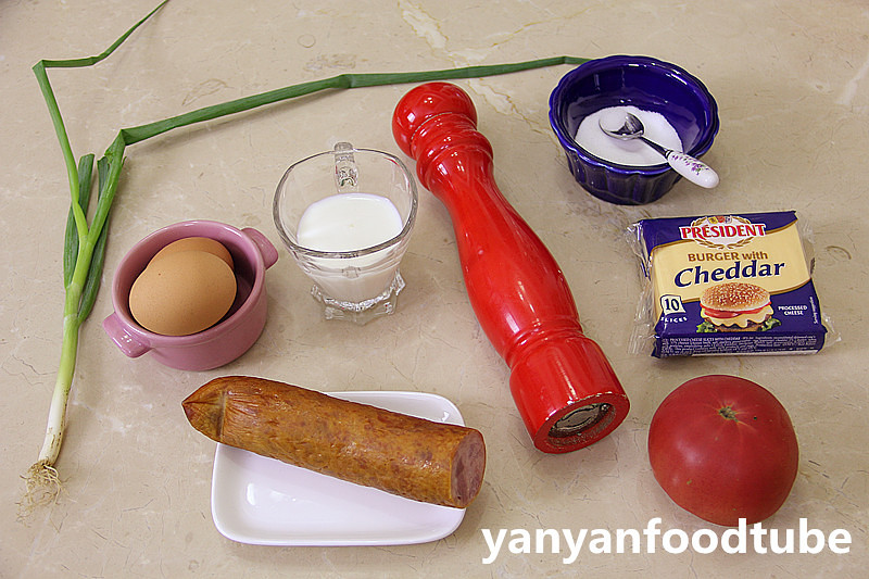 乳酪煎蛋卷 Omelet的做法 步骤1
