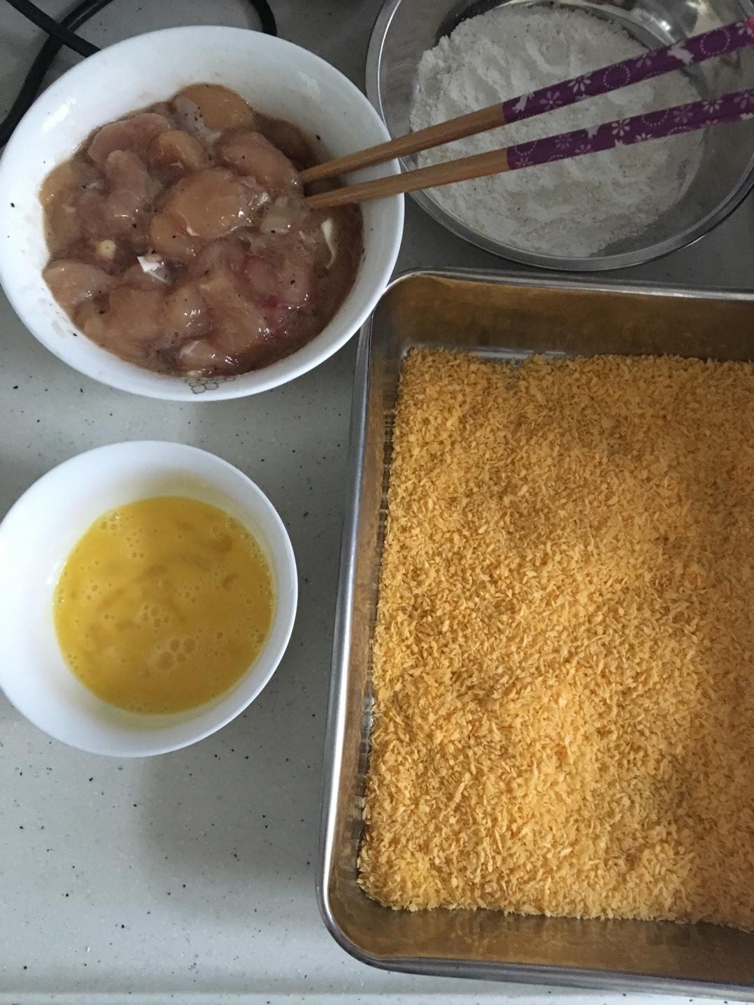健康雞米花（烤箱版，低脂高蛋白）的做法 步骤2