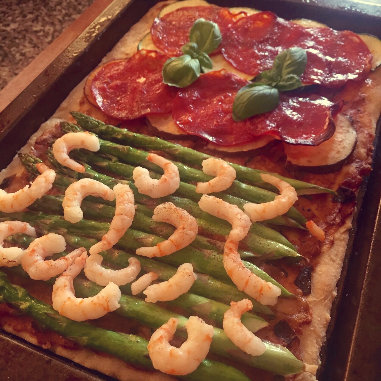 House special Pizza 私藏烤蔬菜披薩（自制面坯）的做法 步骤6