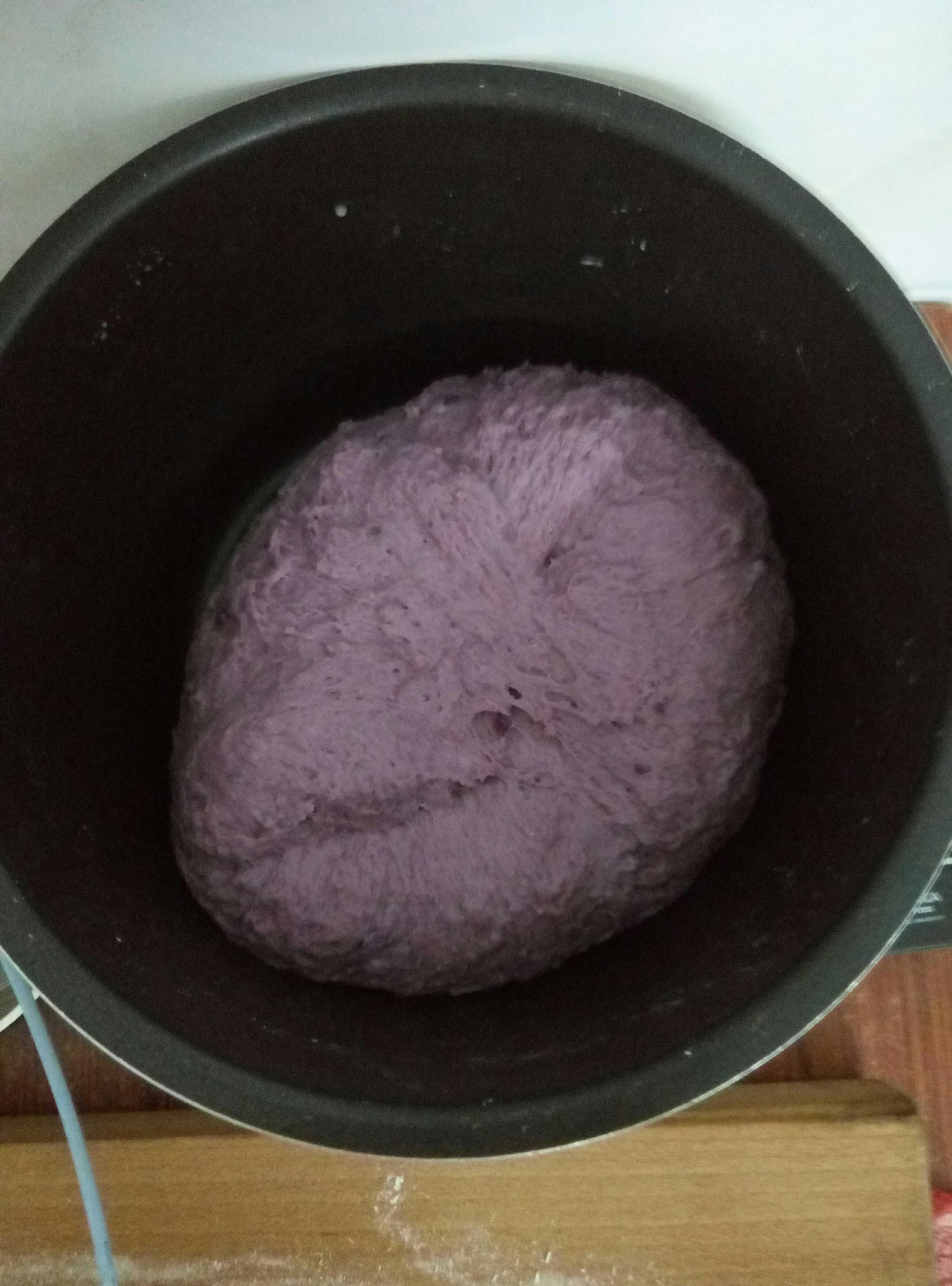 紫薯饅頭包子的做法 步骤3