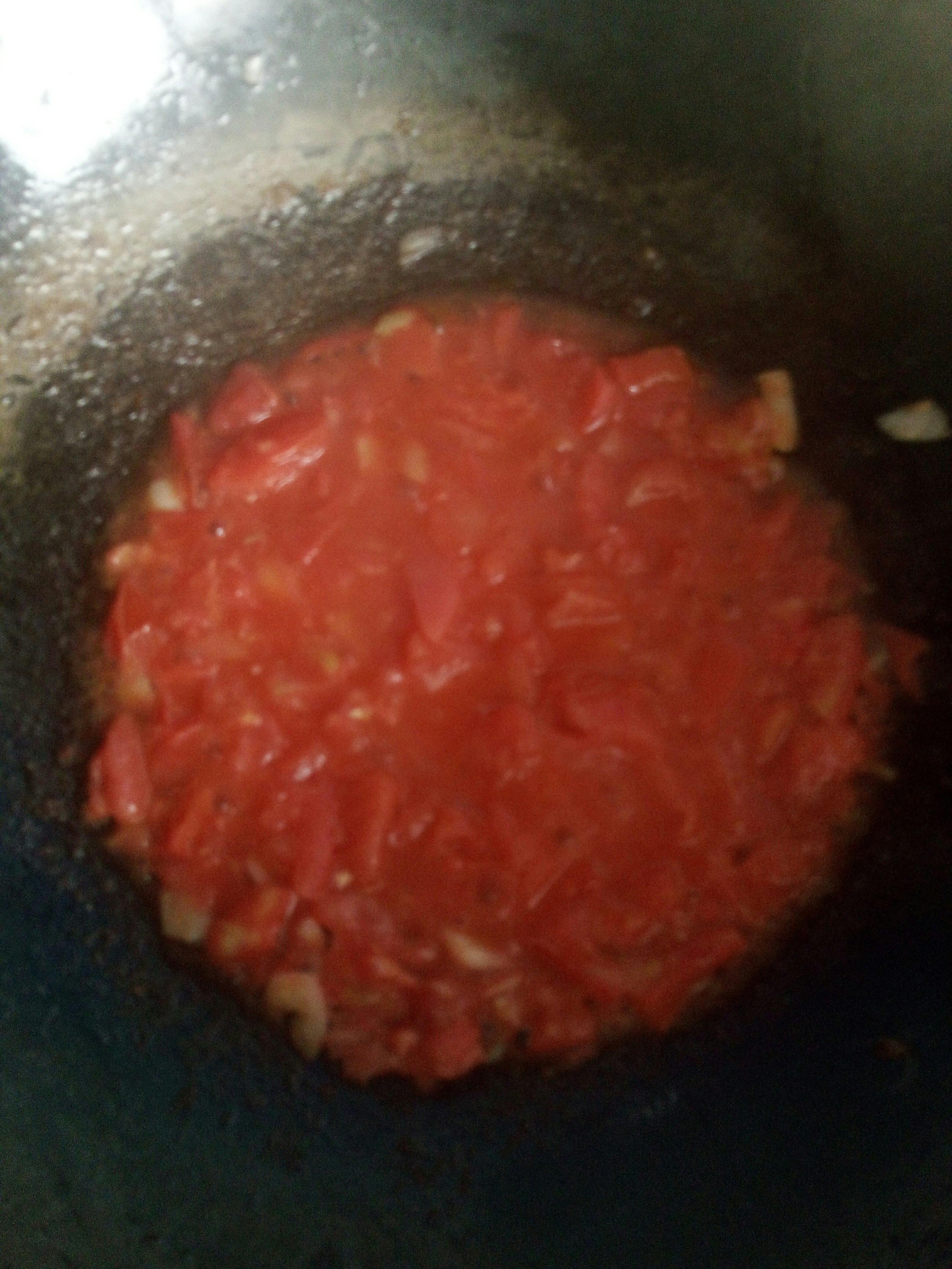 西紅柿雞蛋豆角打滷麪（拌麪）的做法 步骤6