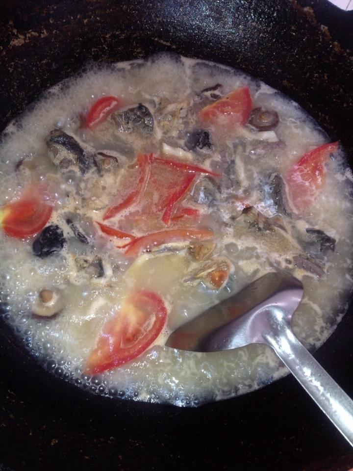 蕃茄瑤柱香菇魚頭粥的做法 步骤1