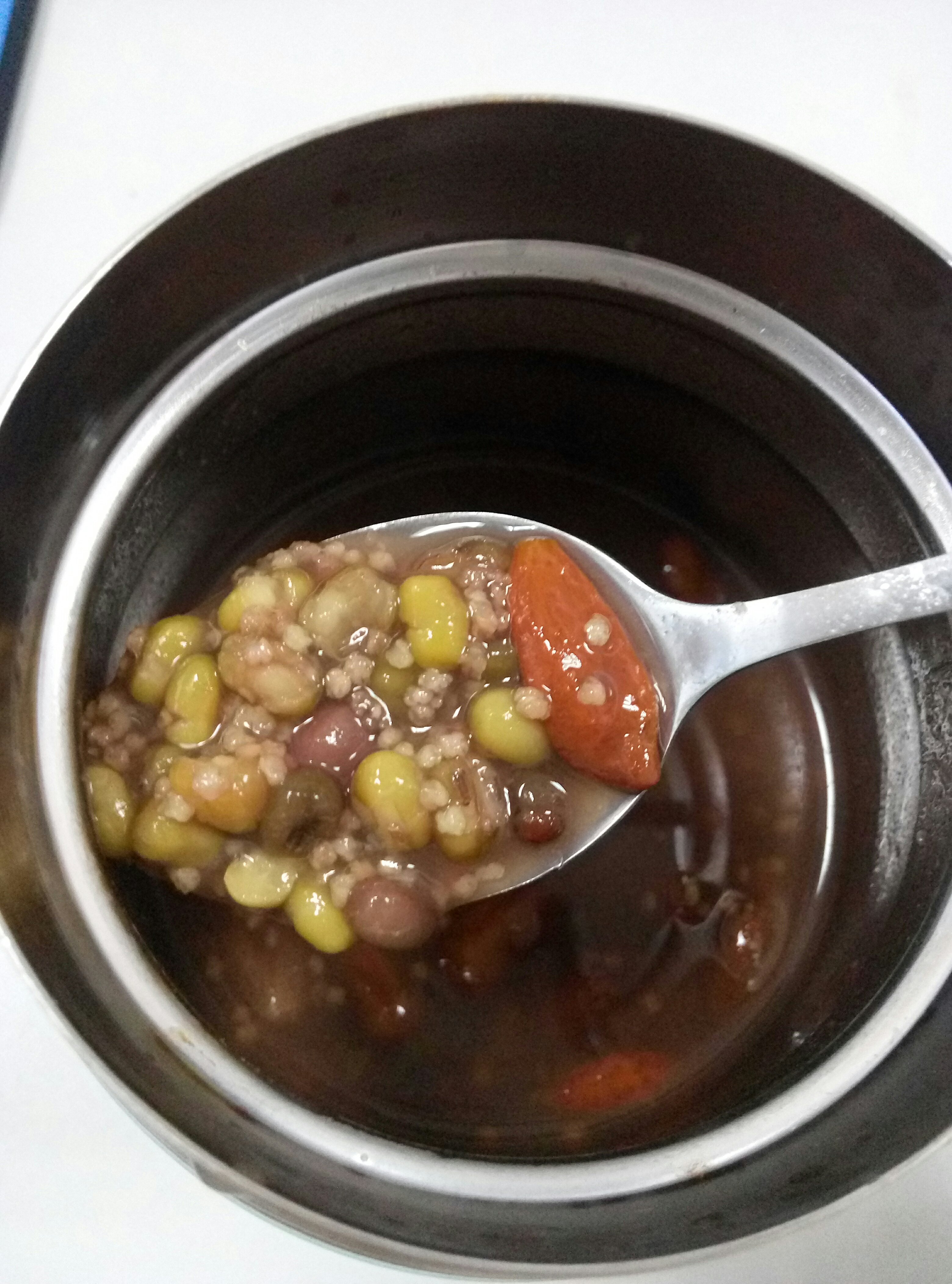 燜燒杯綠豆小米粥的做法 步骤6
