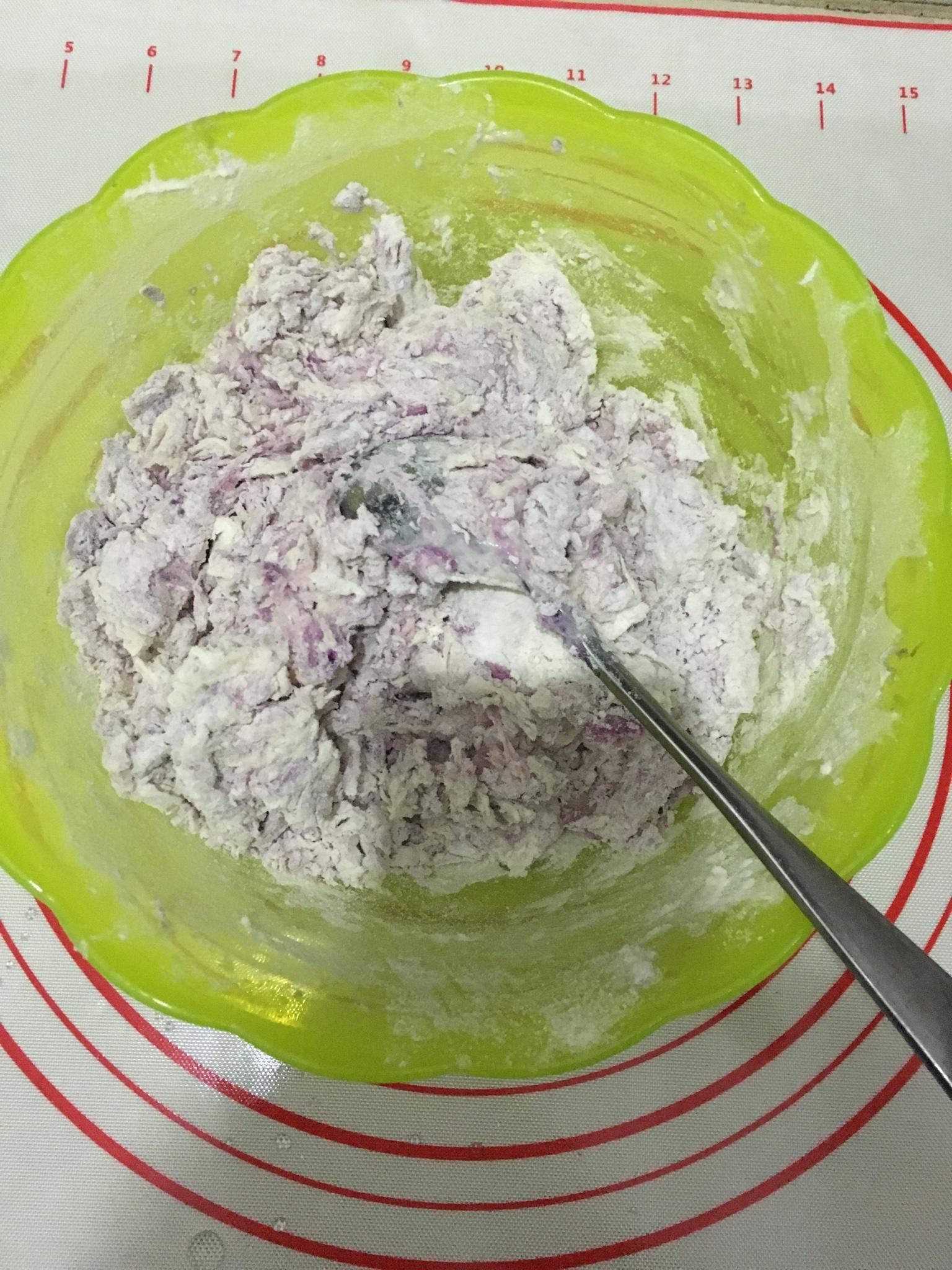 自制紫薯饅頭（簡約版）的做法 步骤3