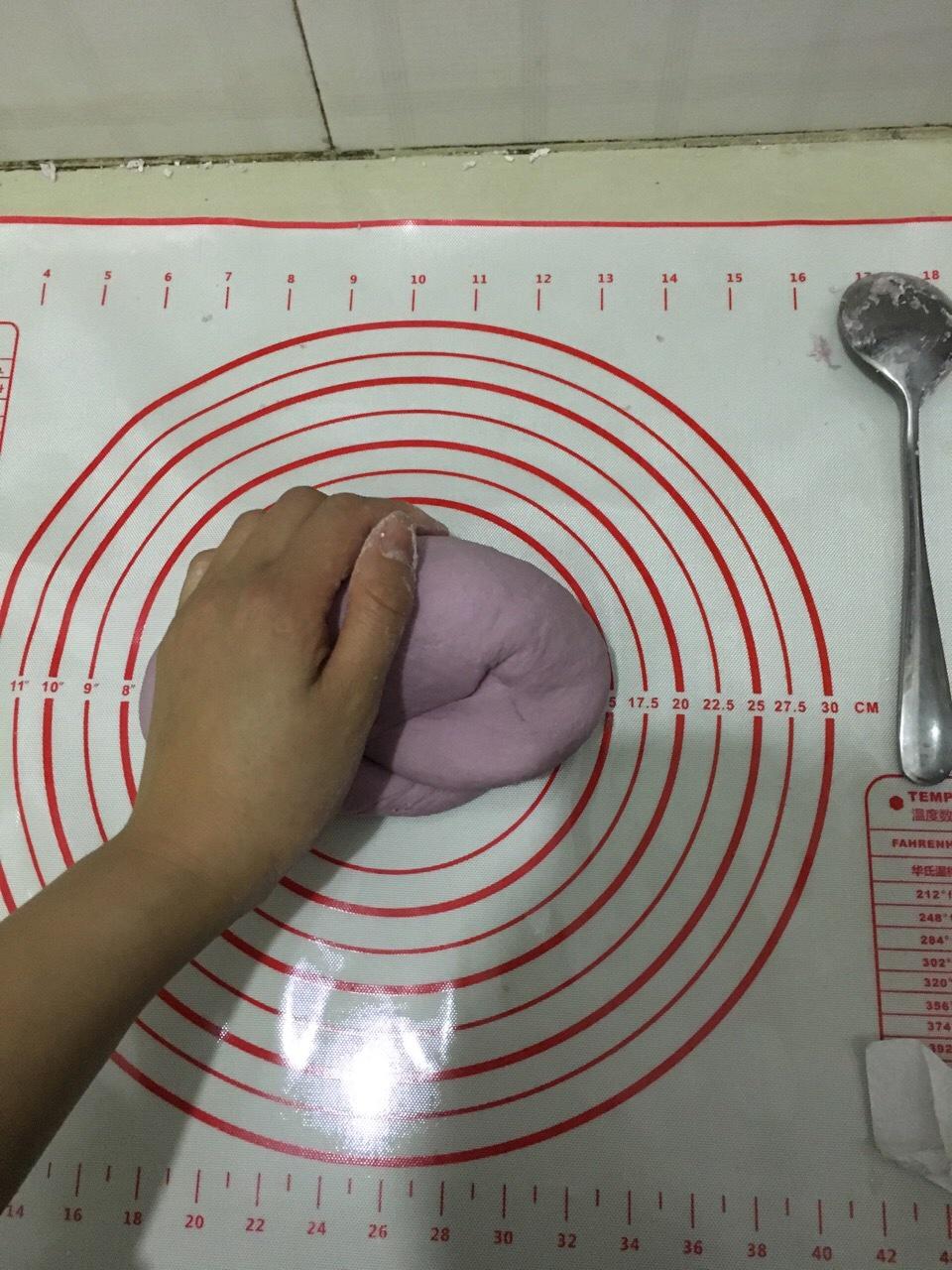 自制紫薯饅頭（簡約版）的做法 步骤4