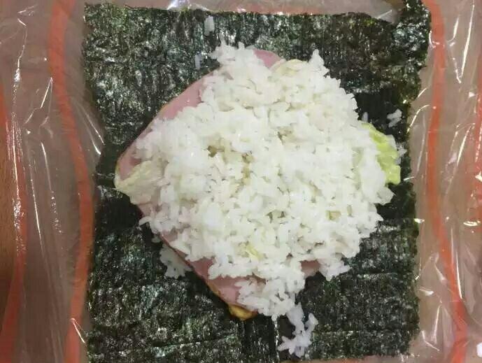 海苔米飯三明治的做法 步骤5