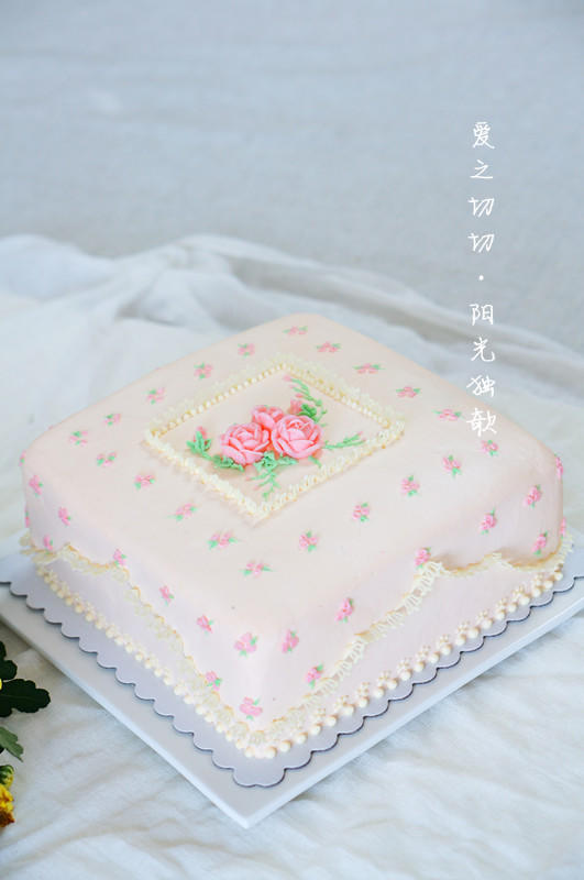蛋糕裝飾與製作——母親節作品《愛之切切》的做法 步骤12