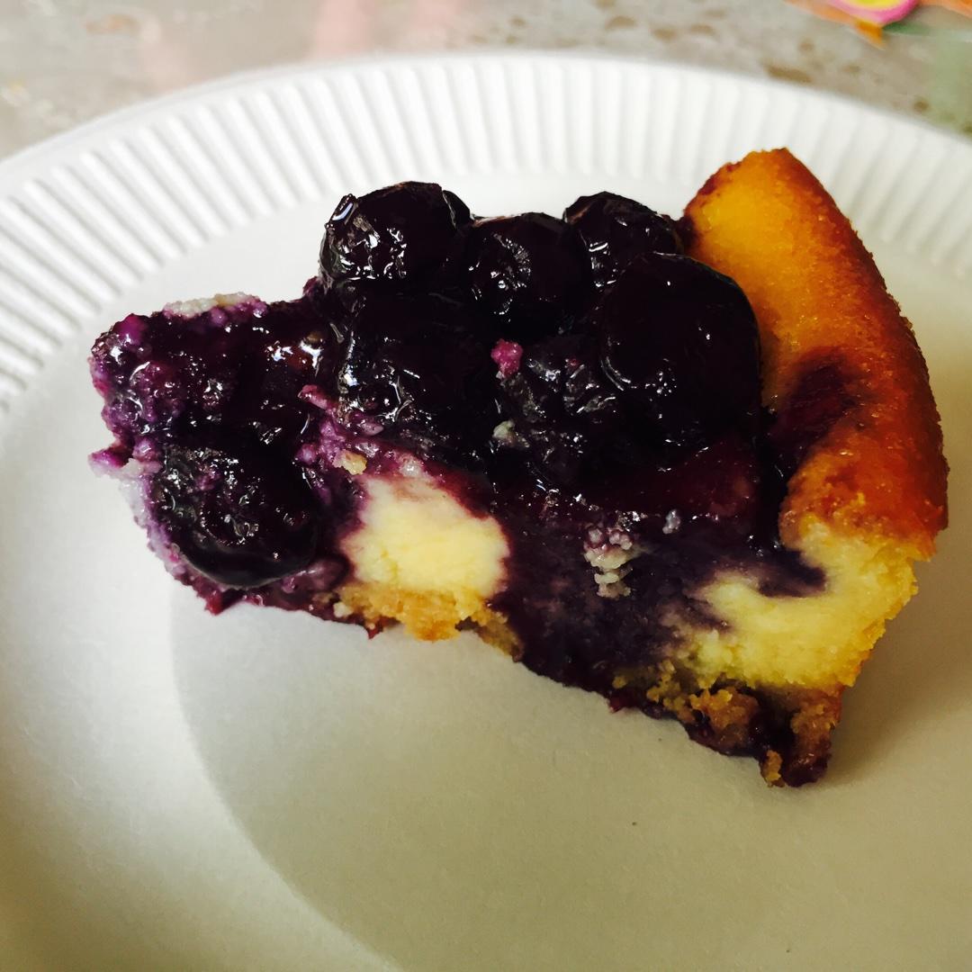 藍莓重芝士蛋糕的做法 步骤17