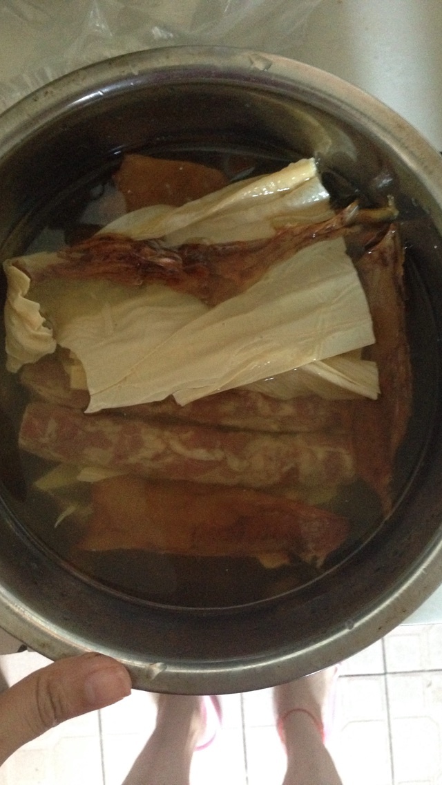 懶人魷魚臘腸飯電飯鍋版的做法 步骤2