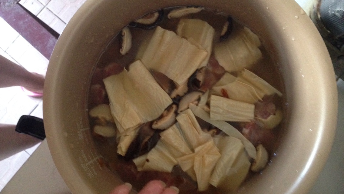 懶人魷魚臘腸飯電飯鍋版的做法 步骤5