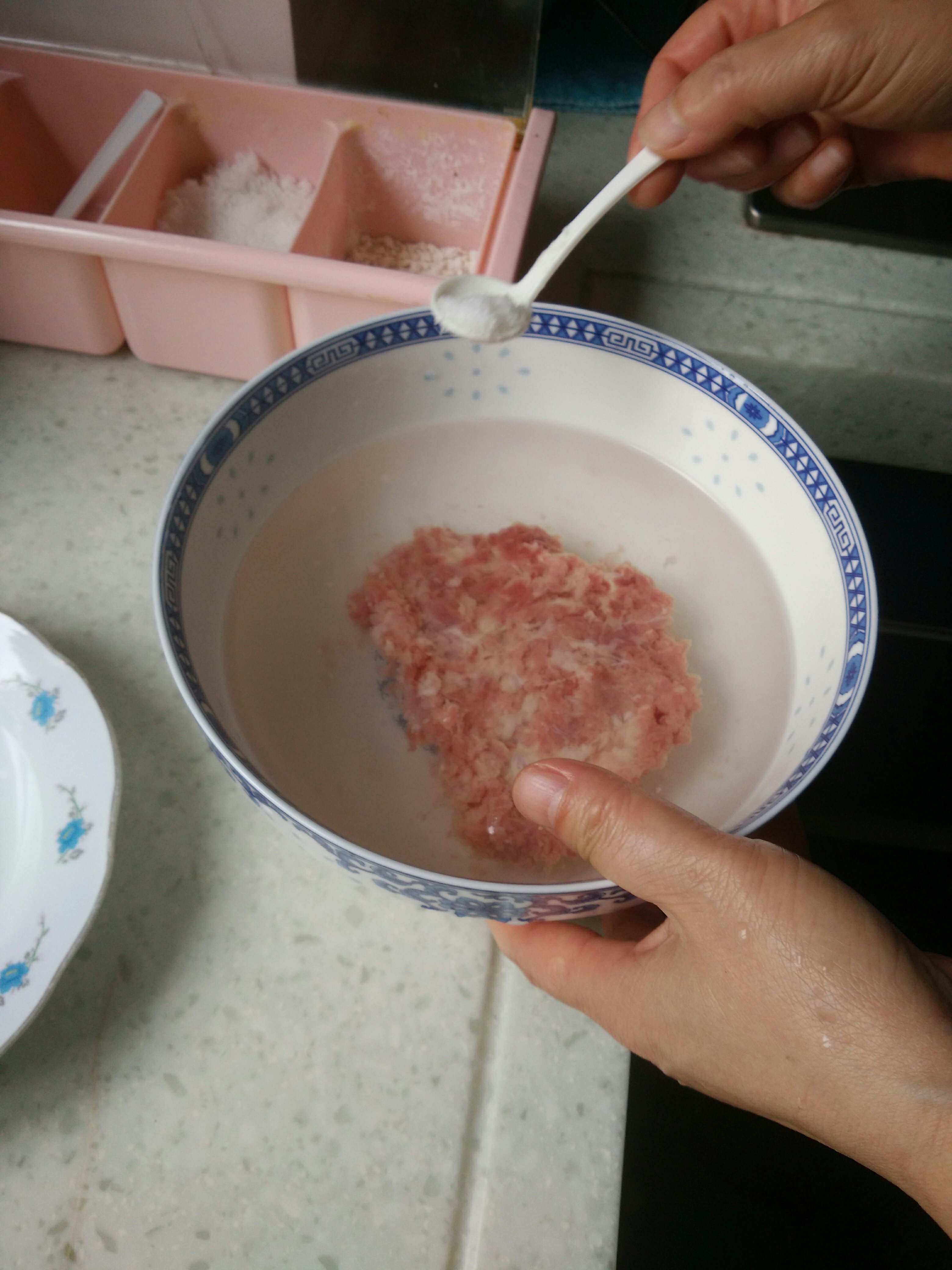 清蒸肉餅湯 半小時 湯 中飯 晚飯 無鹽的做法 步骤3