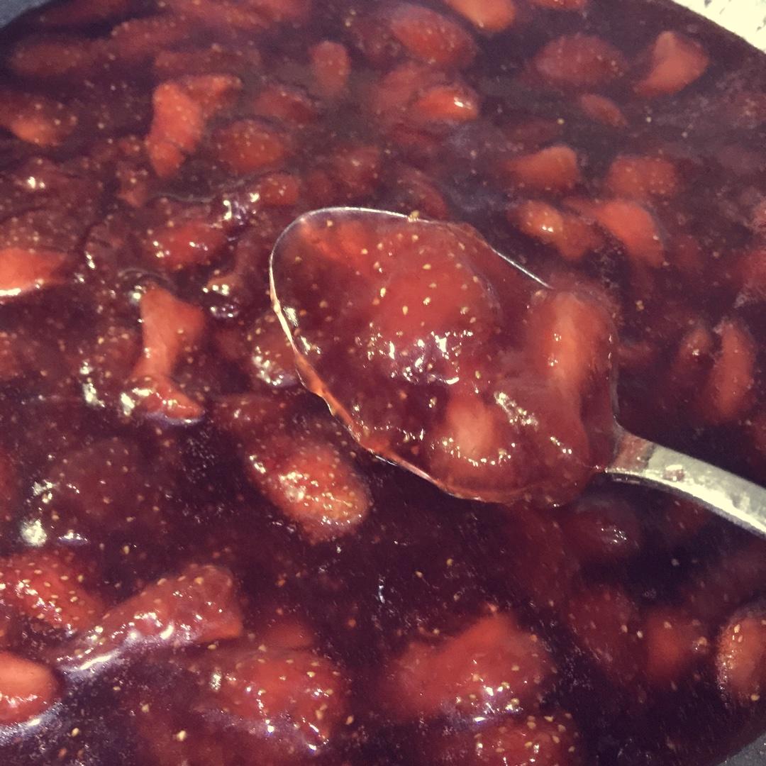 自制大顆粒草莓果醬（分享自曼食曼語的方子）的做法 步骤7