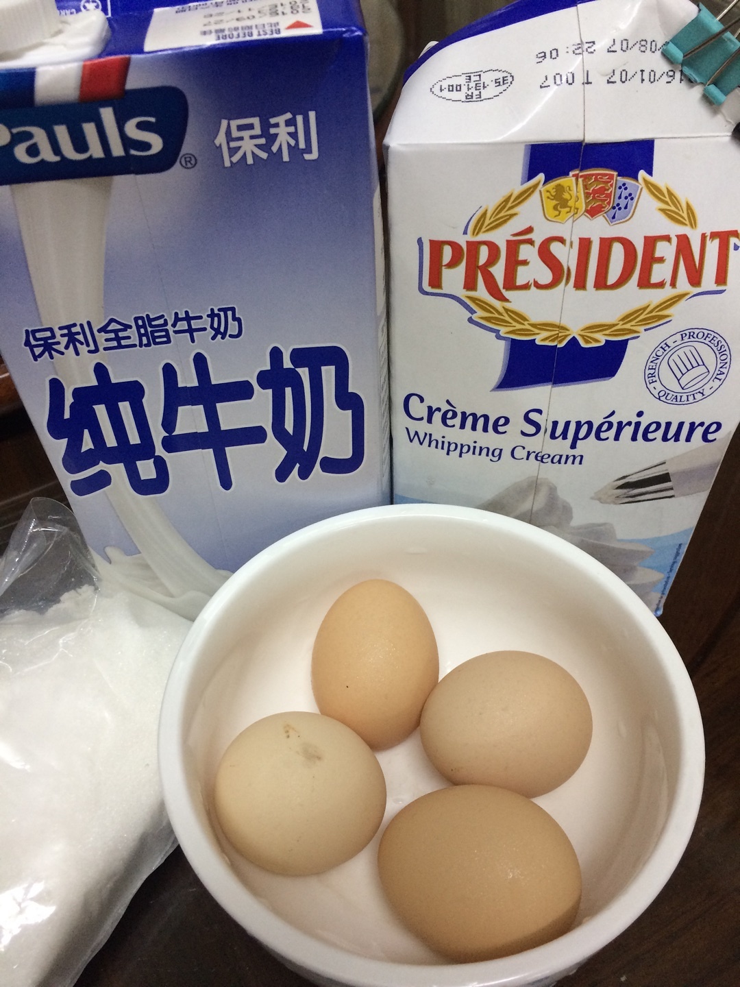 牛奶雞蛋布丁的做法 步骤1