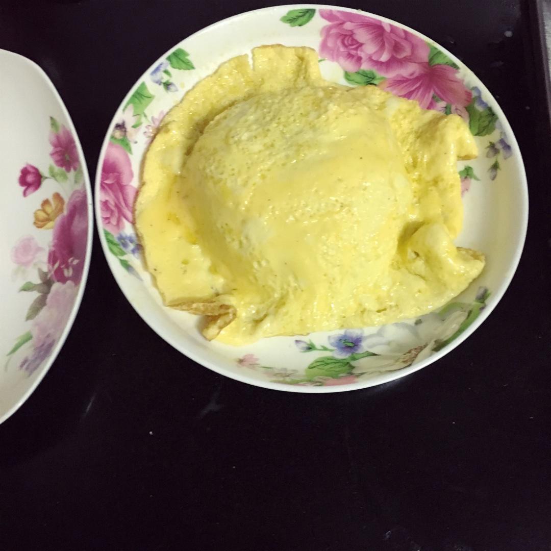 奶香咖哩雞腿蛋包飯的做法 步骤6