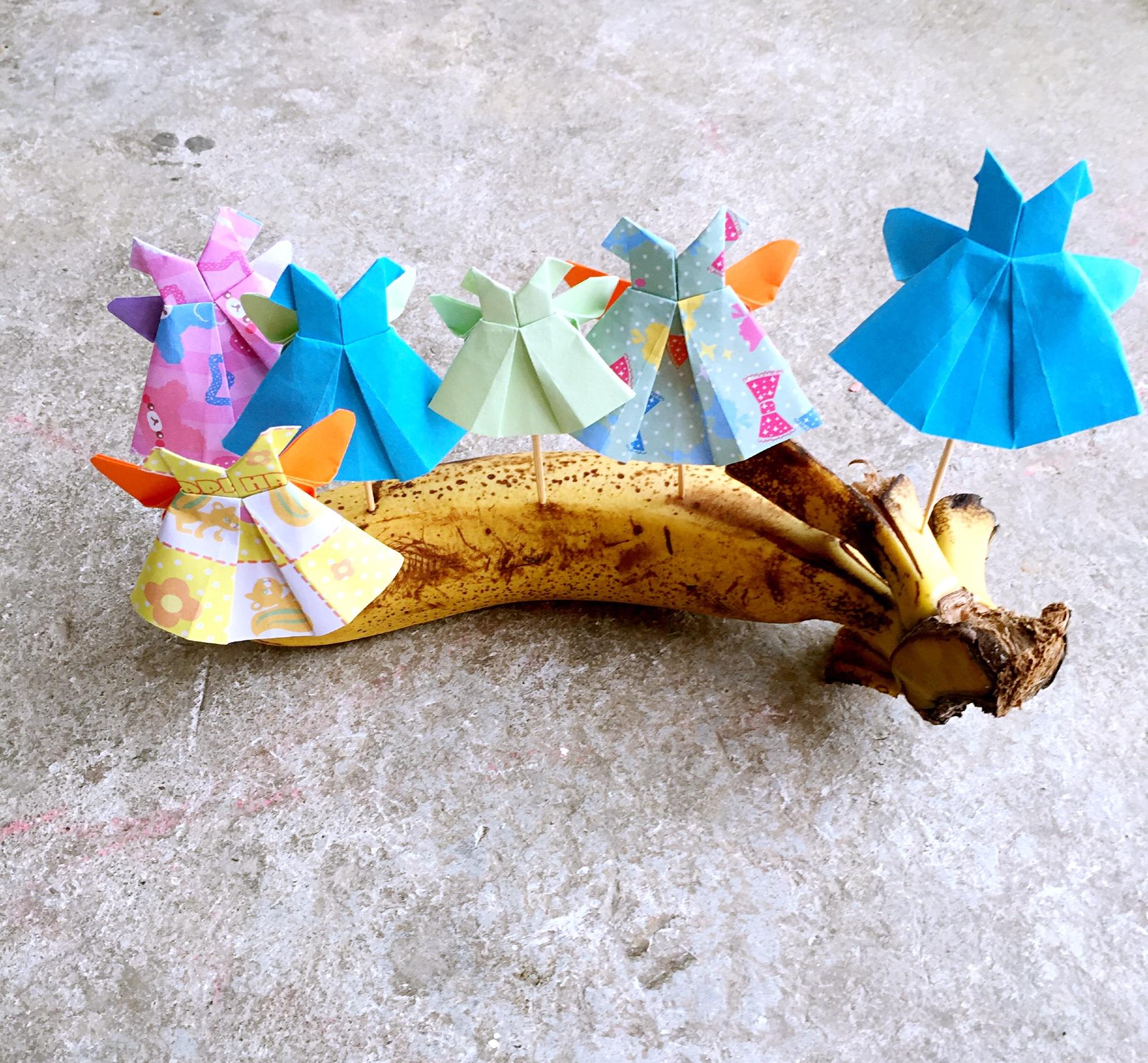 蝴蝶➕迷你裙 自制蛋糕插牌的做法 步骤3
