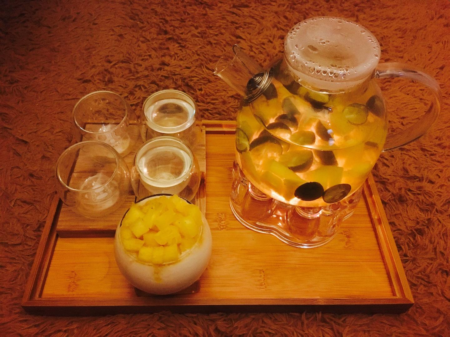 菠蘿青檸水果茶（簡版）的做法 步骤2