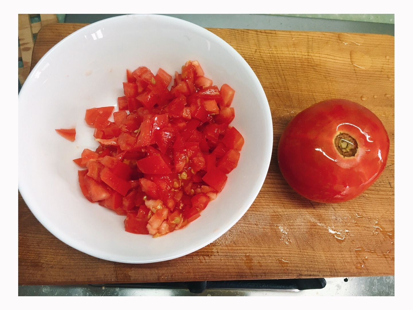 超美味濃郁湯汁番茄煎蛋面的做法 步骤1