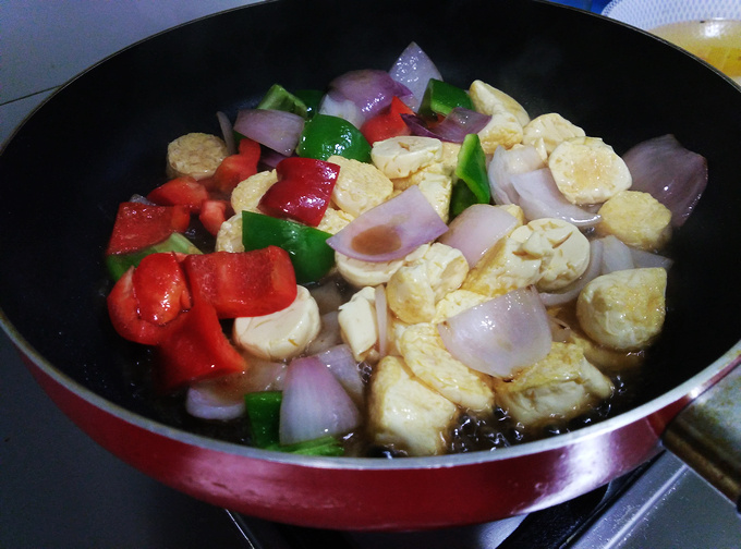 玉子豆腐煎蛋的做法 步骤4
