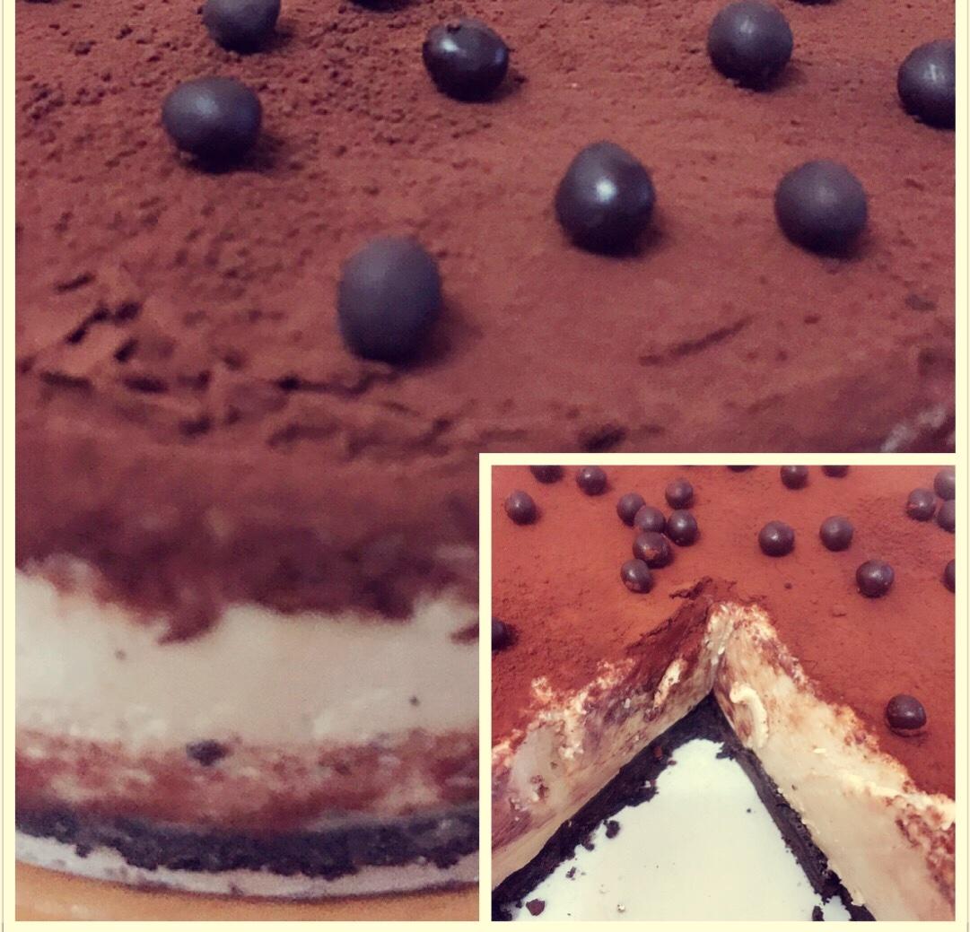 法芙娜巧克力凍芝士蛋糕（6寸）的做法 步骤7