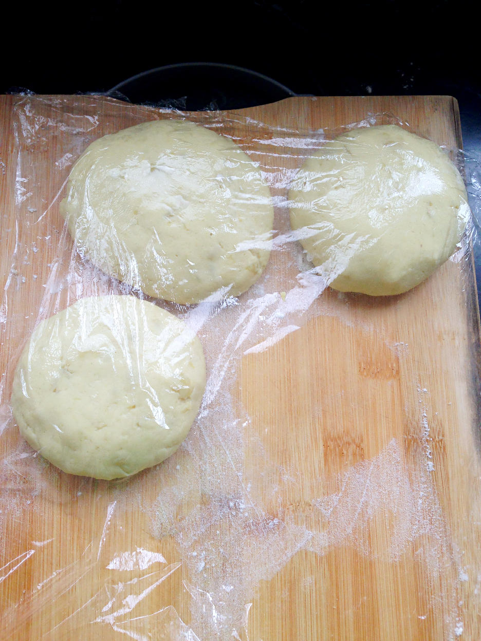 發酵版乳酪地瓜餅的做法 步骤1
