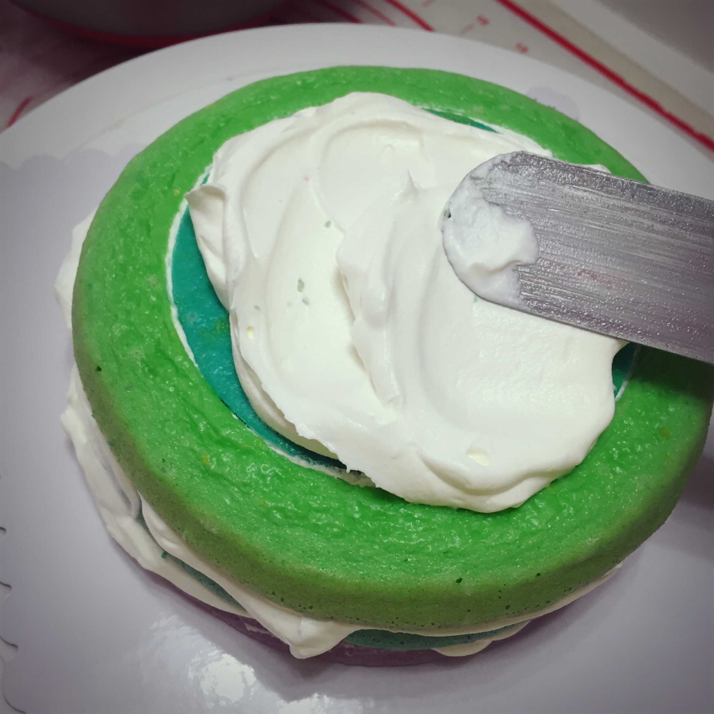 高顏值彩虹格子蛋糕的做法 步骤10