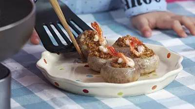#愛的味道#口蘑蝦的做法 步骤5