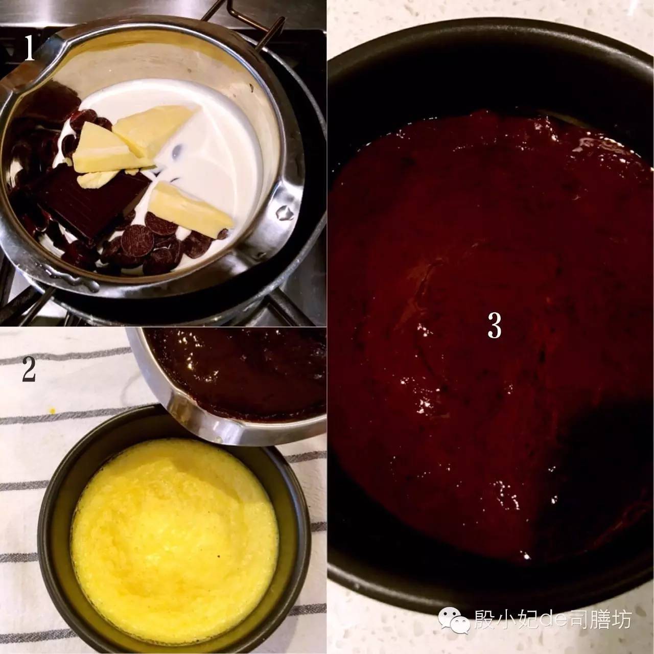 #殷小妃de司膳坊#50°灰de巧克力毒藥乳酪蛋糕的做法 步骤7