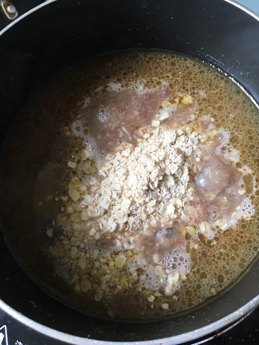 雞絲燕麥粥的做法 步骤4