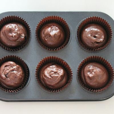 巧克力藍莓麥芬的做法 步骤8