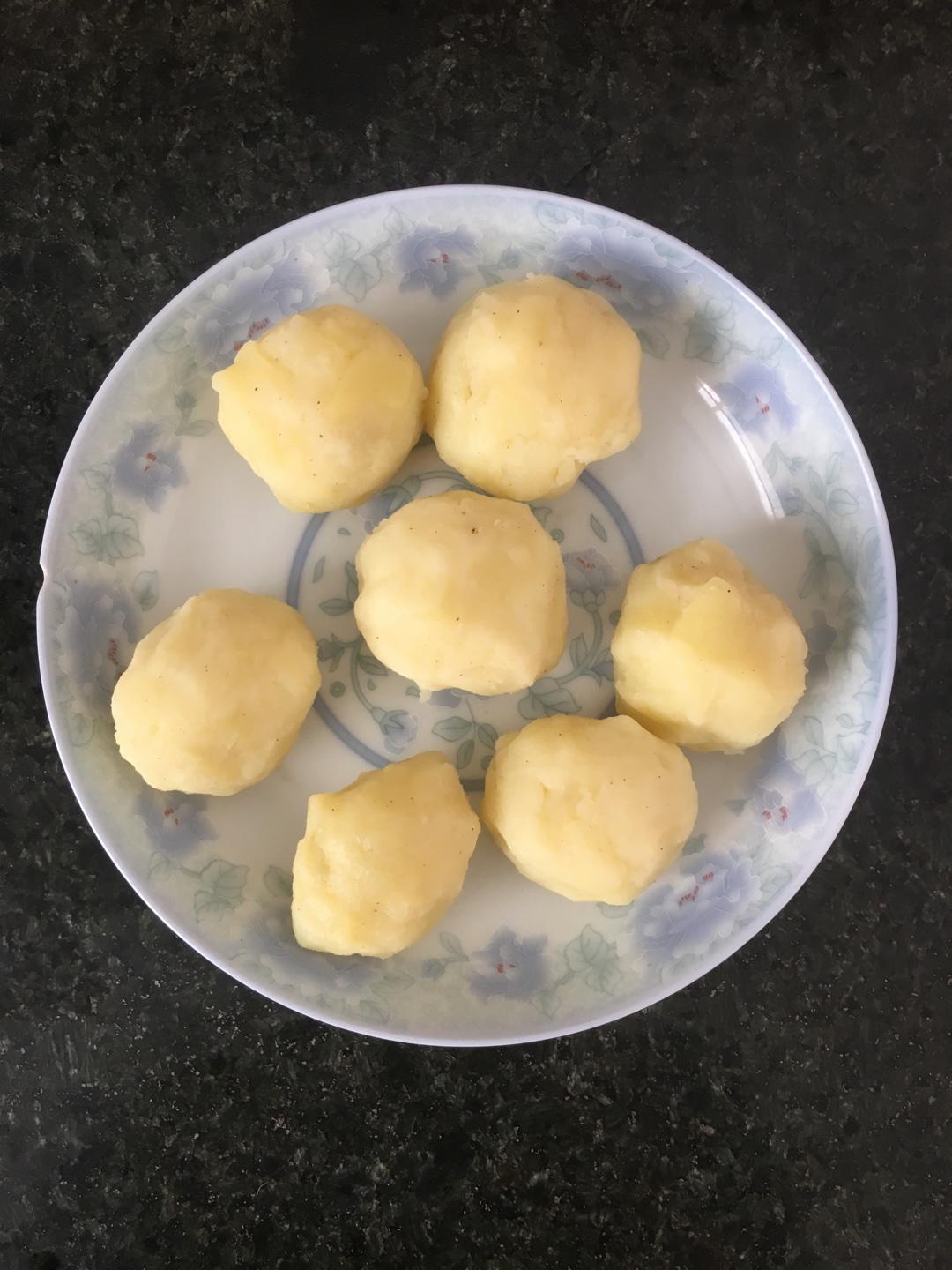 寶寶輔食 簡易版土豆餅的做法 步骤4