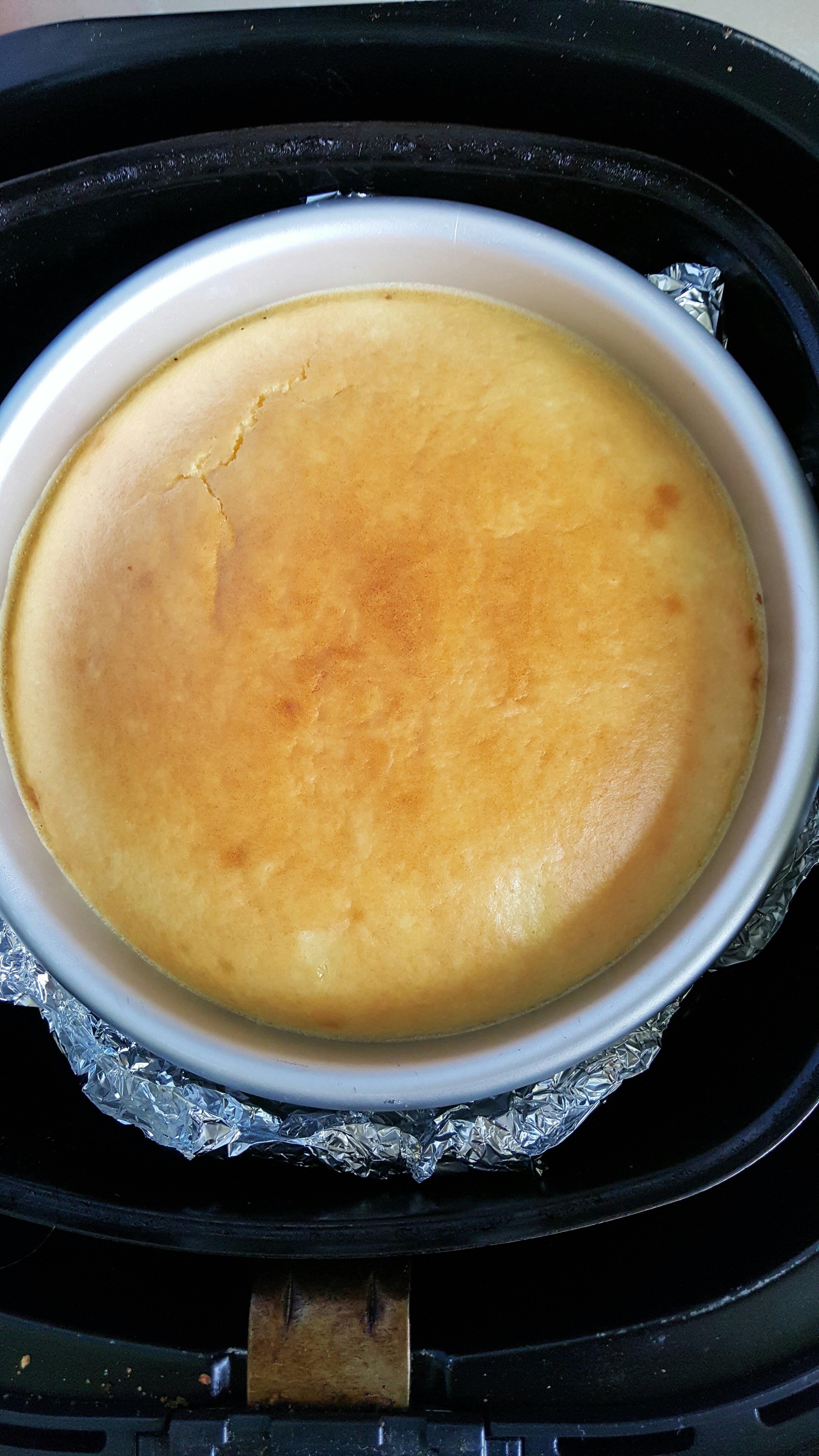 空氣炸鍋版－淡奶油蛋糕的做法 步骤7