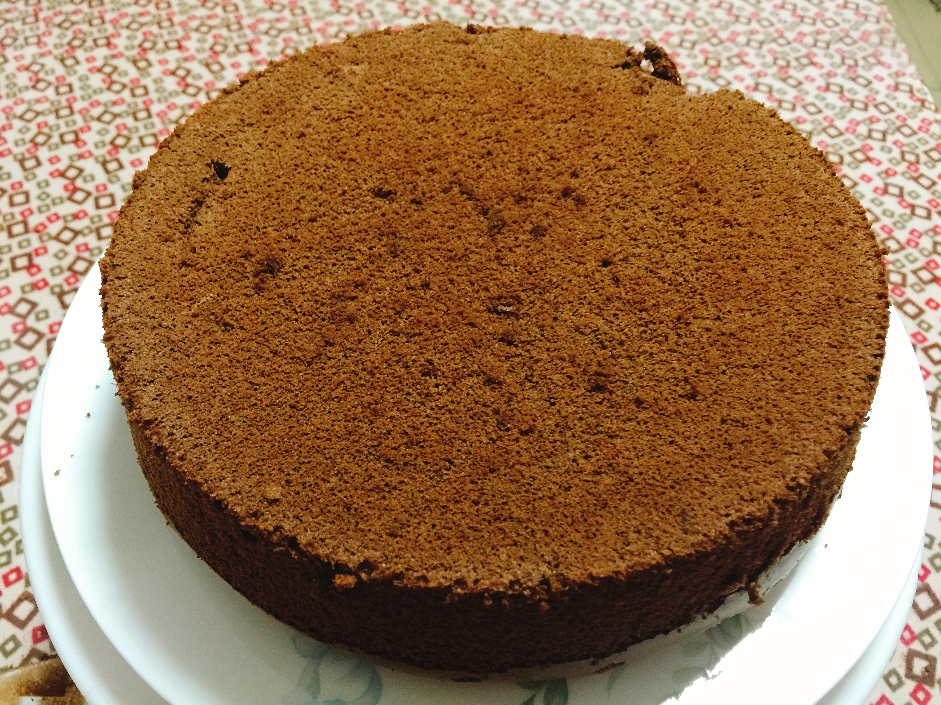 巧克力戚風蛋糕（無油8寸版）的做法 步骤10