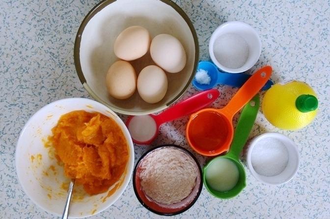 (7寸4蛋)營養南瓜戚風蛋糕(19張圖超詳細教程)的做法 步骤1