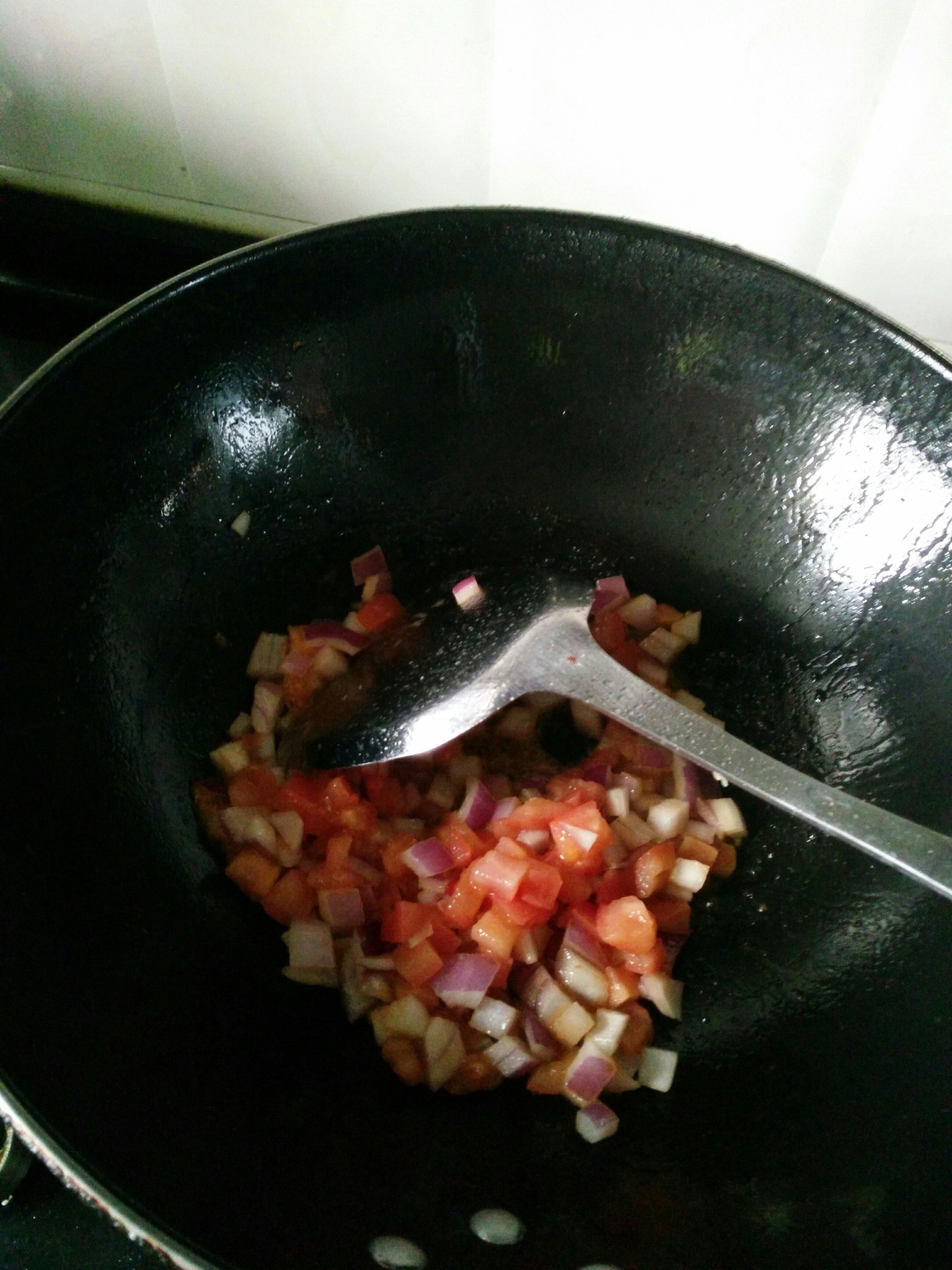 茄汁雞丁拌飯的做法 步骤4