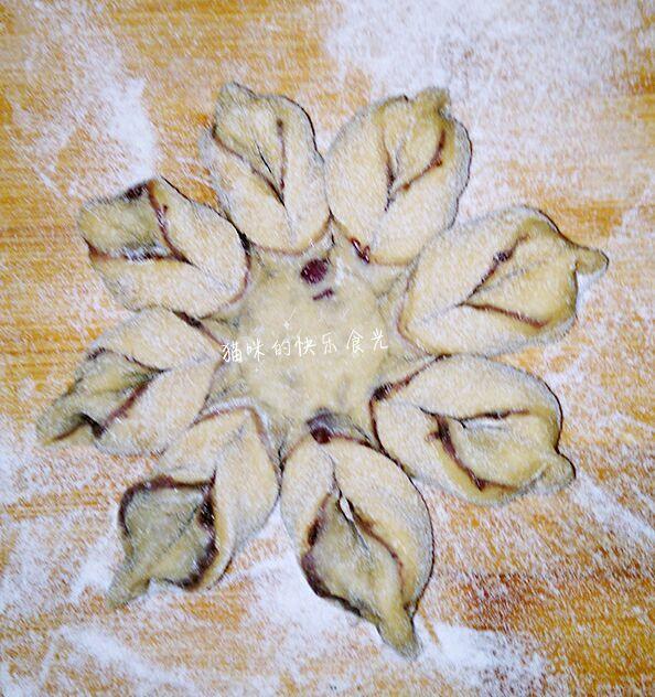 紅豆沙咖啡花朵麪包的做法 步骤15