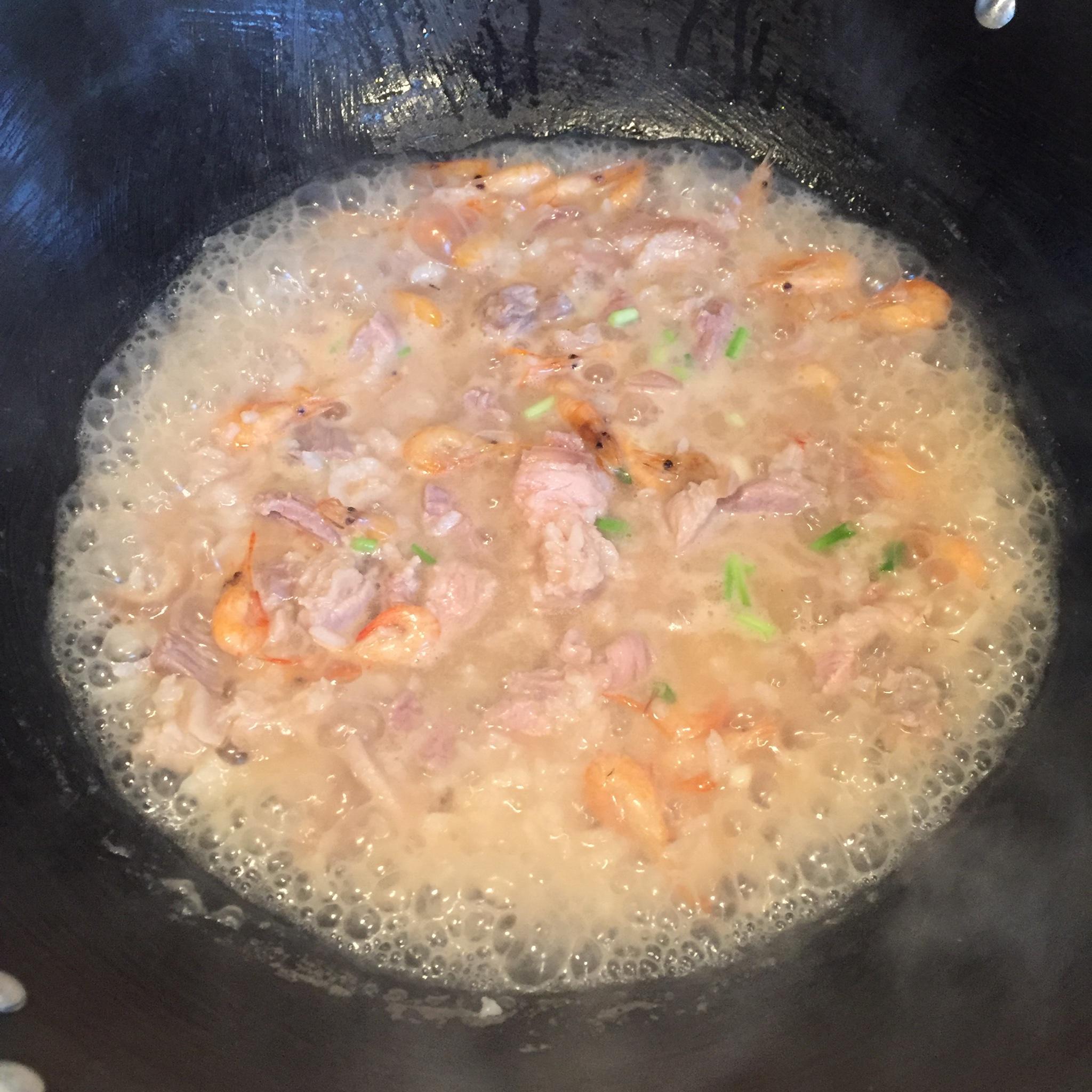 鮮蝦肉片粥的做法 步骤7