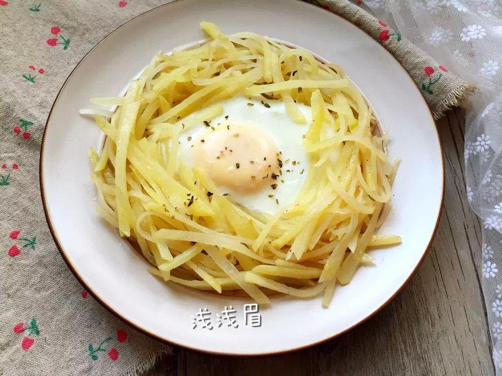 土豆絲煎蛋的做法 步骤6
