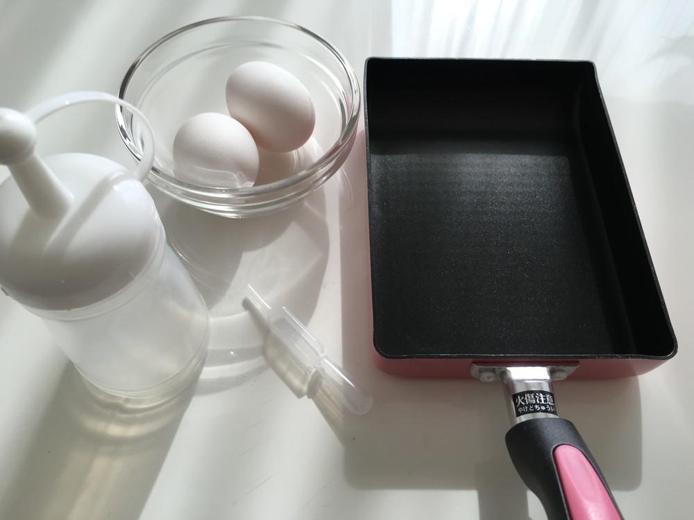 水玉薄蛋燒（不用模具直接法）的做法 步骤1