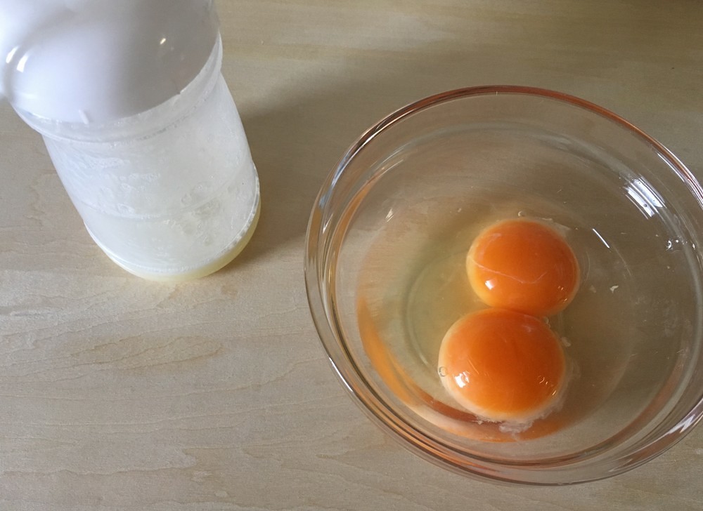 水玉薄蛋燒（不用模具直接法）的做法 步骤2