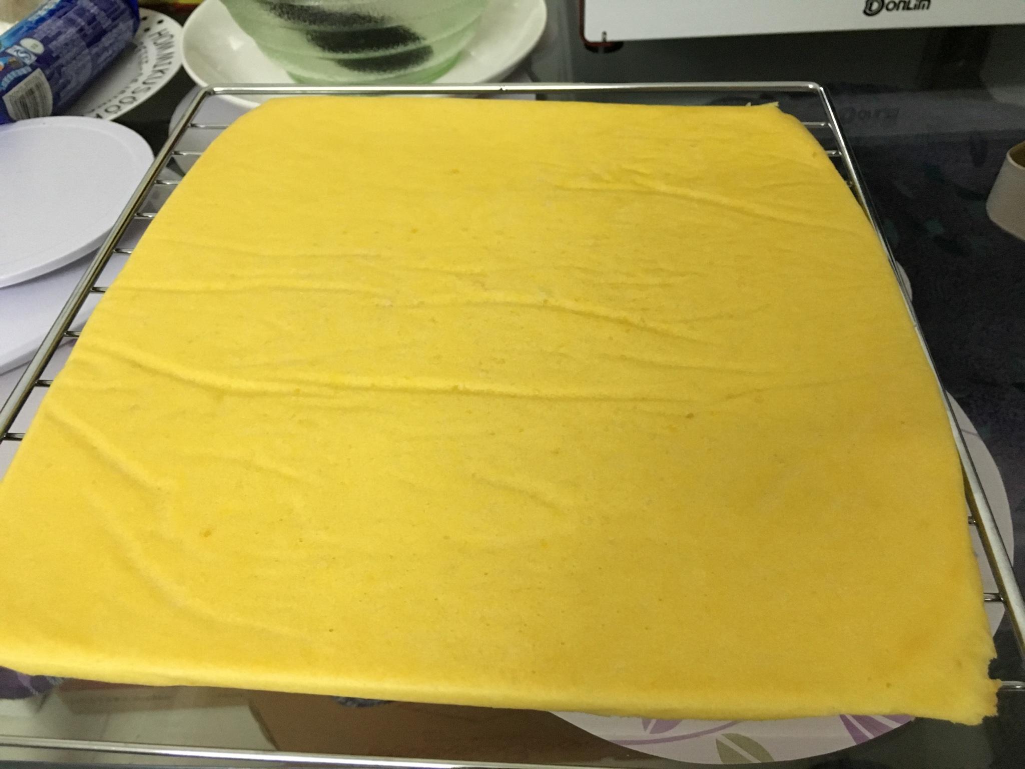 斑點紛層芒果奶油蛋糕的做法 步骤6