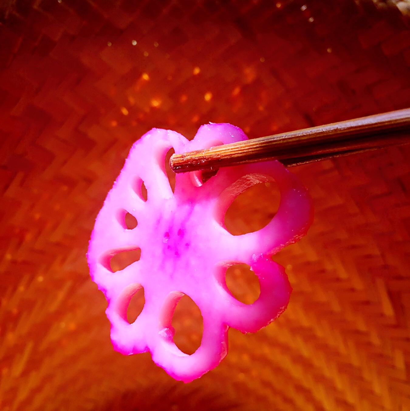 胭脂脆藕——顏值爆表的一道冷盤的做法 步骤5